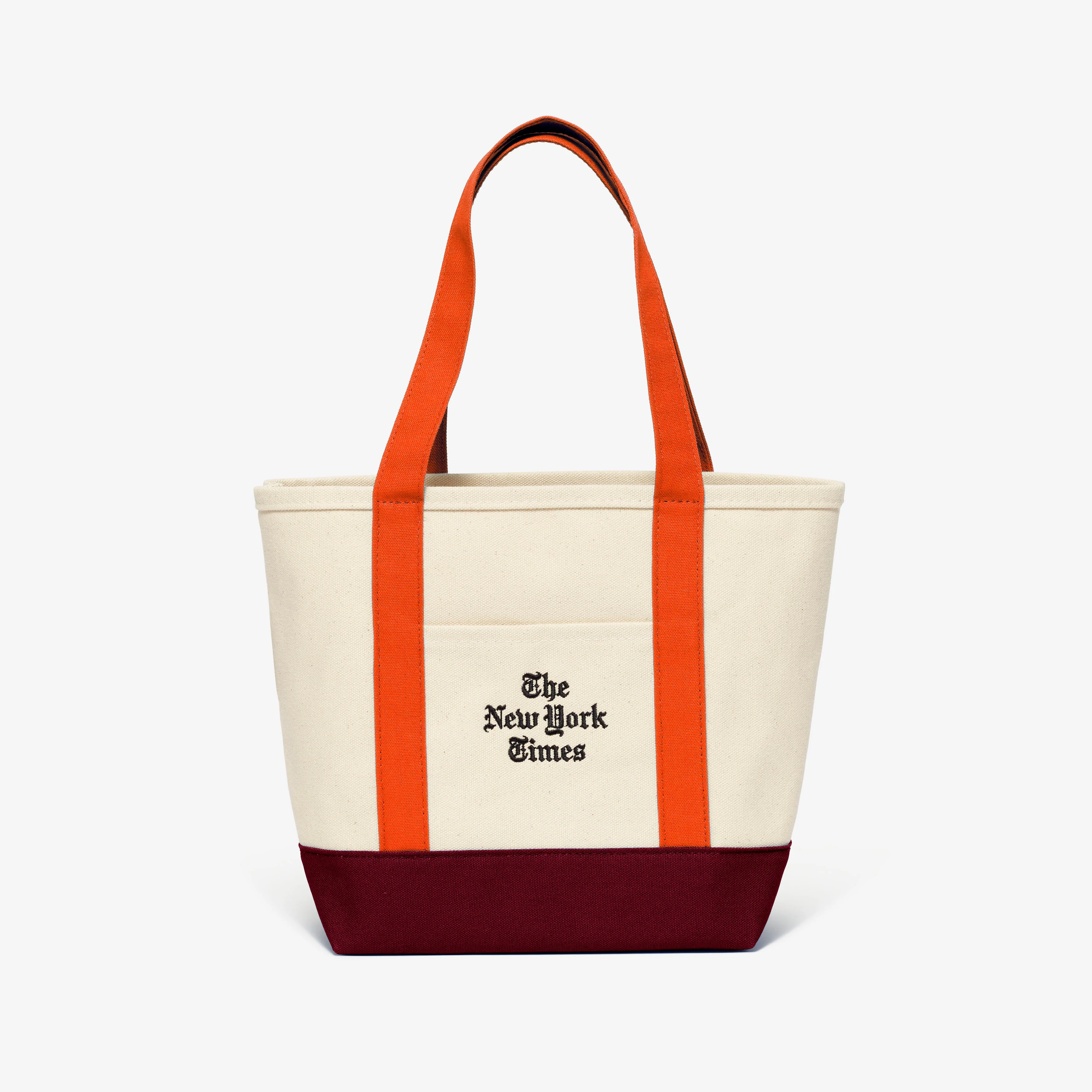 1-colorblock-stacked-logo-mini-canvas-tote-burgundy-orange-1.webp Colorblock Stacked Logo Mini Canvas Tote – Burgundy & Orange