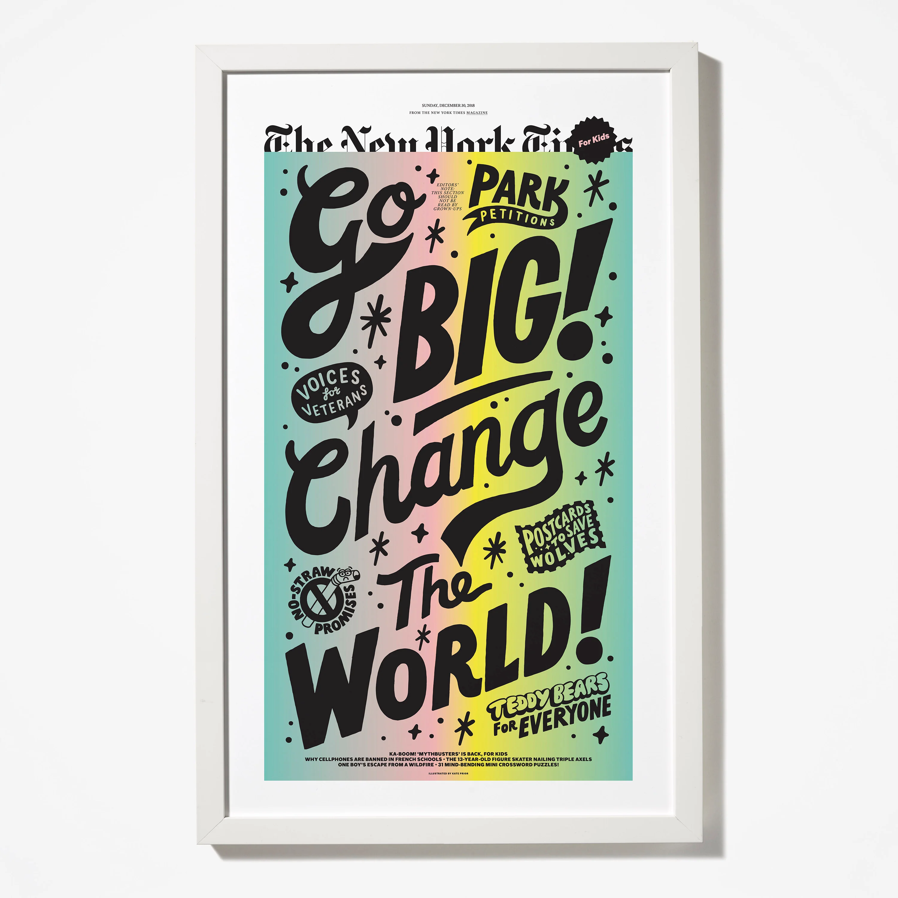 “Go Big! Change the World” Framed Print