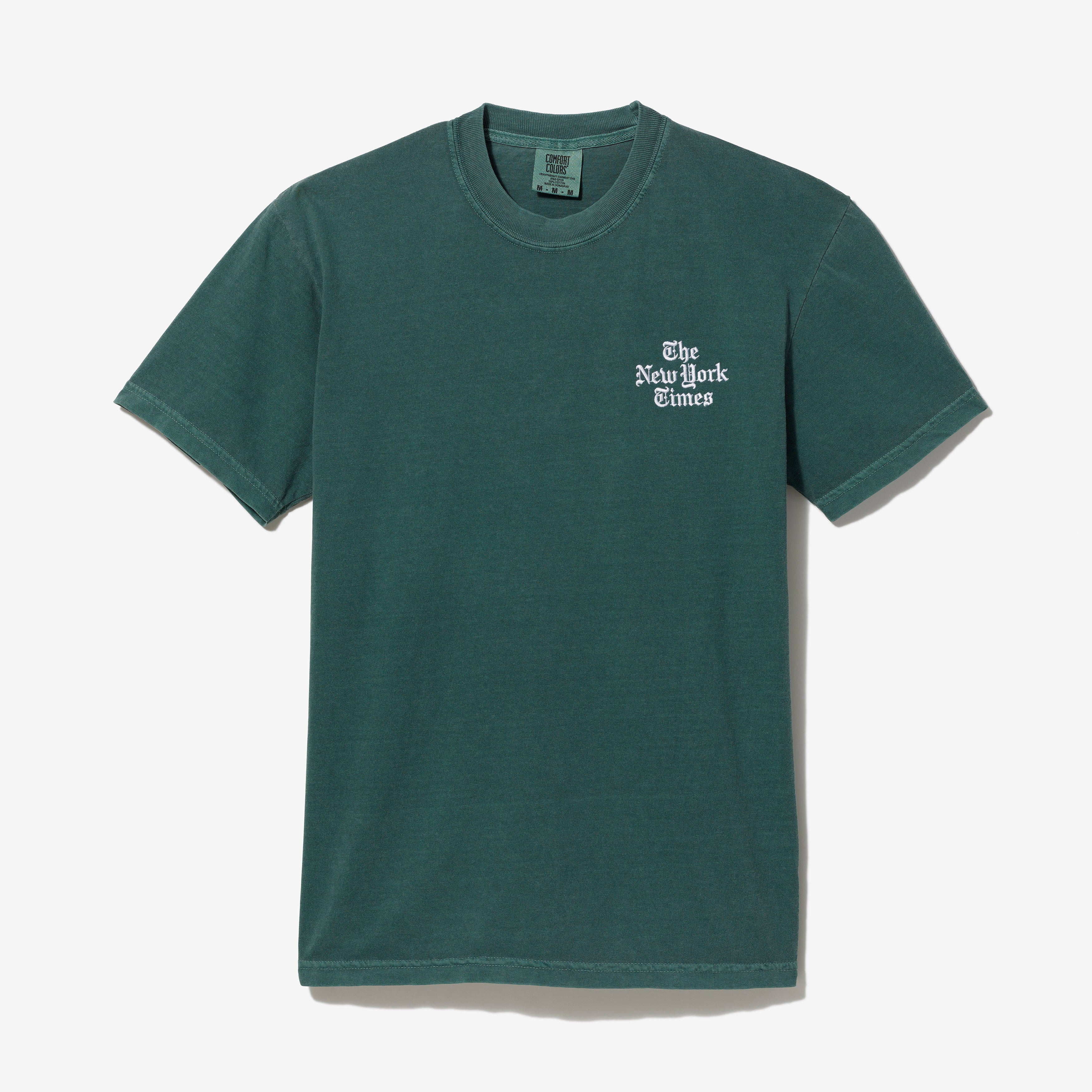 Stacked Logo Embroidered Shirt – Blue Spruce