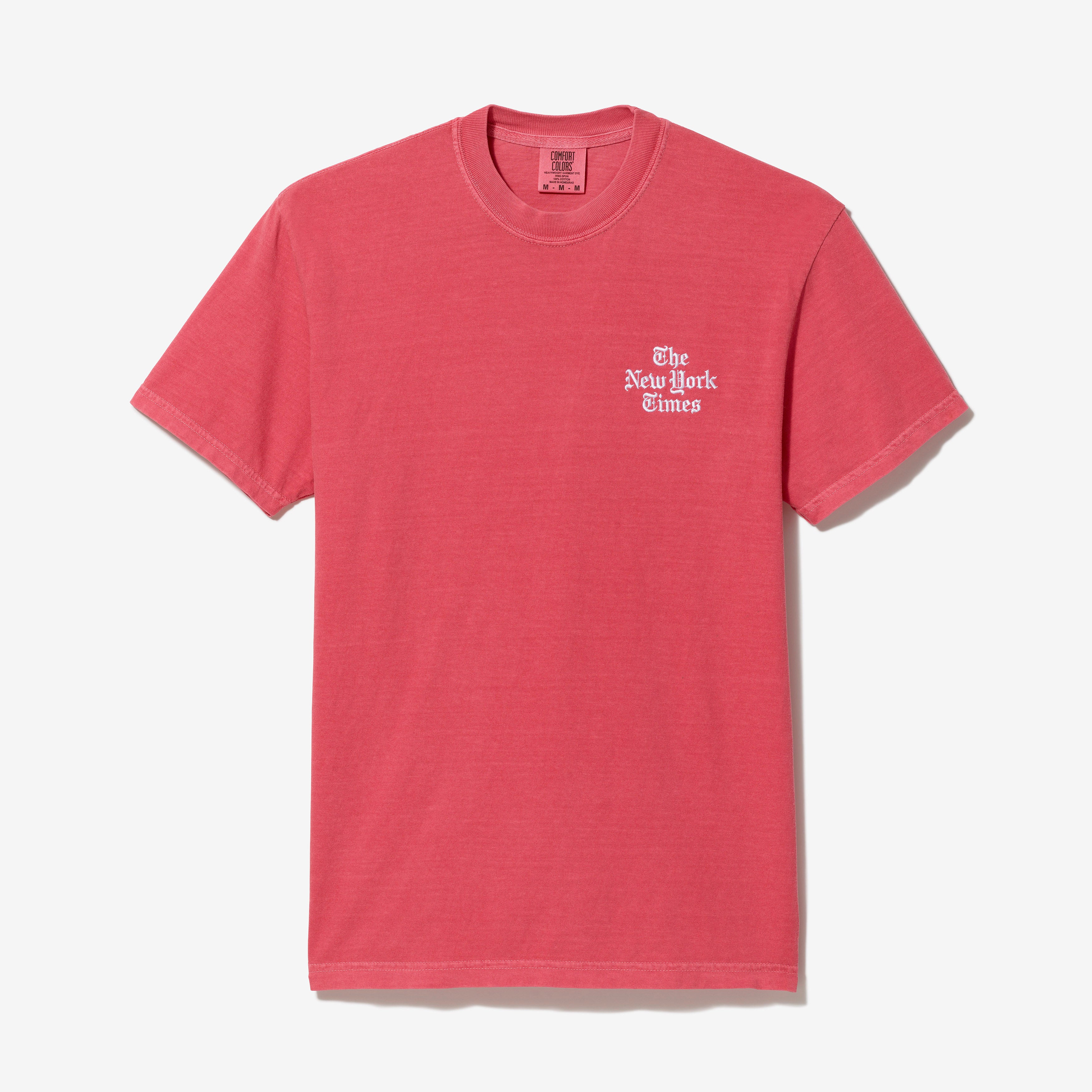 Stacked Logo Embroidered Shirt – Watermelon