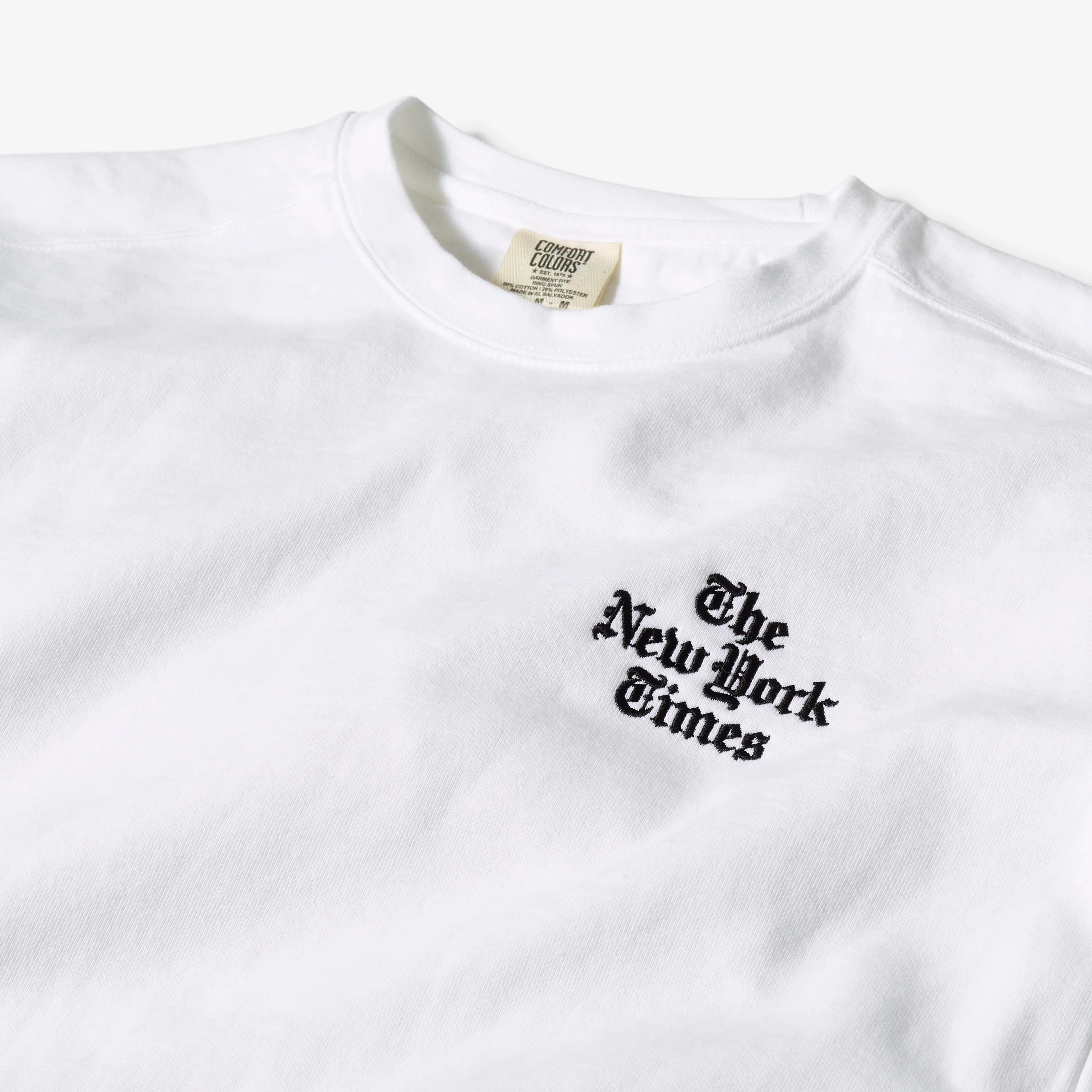 1576-stacked-logo-embroidered-sweatshirt-white-2.webp Stacked Logo Embroidered Sweatshirt – White